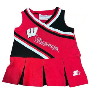 Wisconsin‎ Badgers Baby Girl Cheerleader Outfit Dress Starter 6-9M
